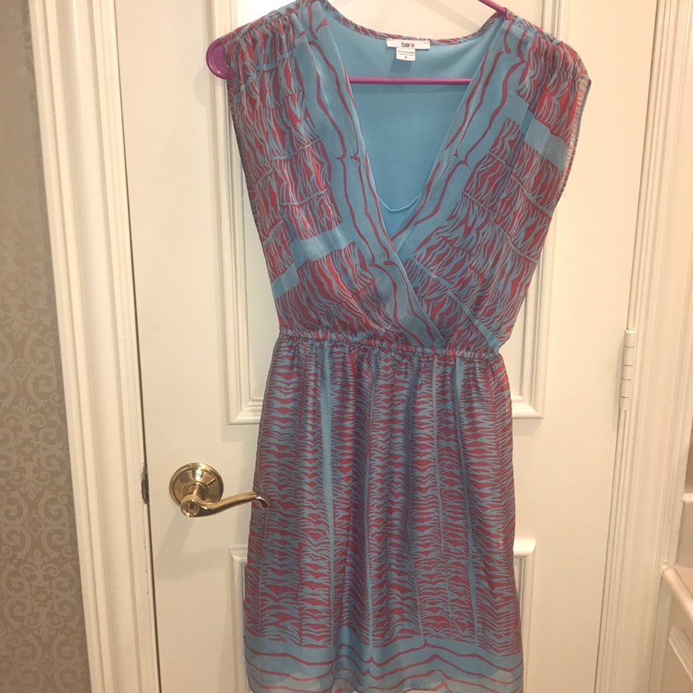 Bar lll Dress aqua and Coral